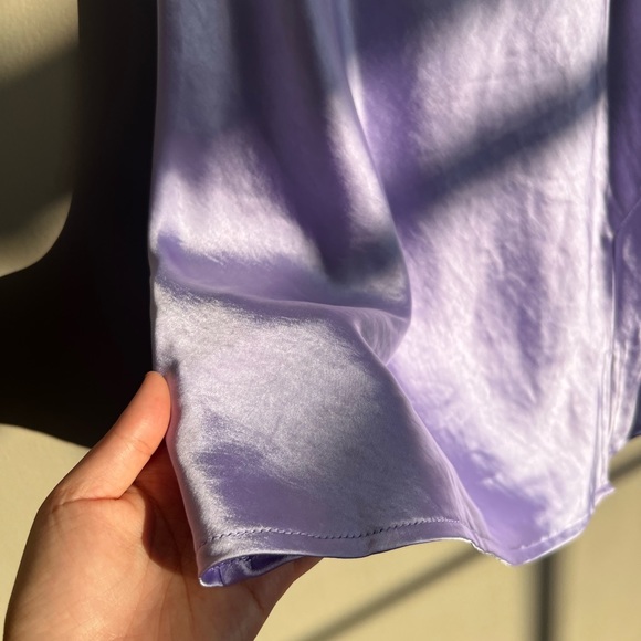 Silky mini purple dress 🥳 - Picture 3 of 6